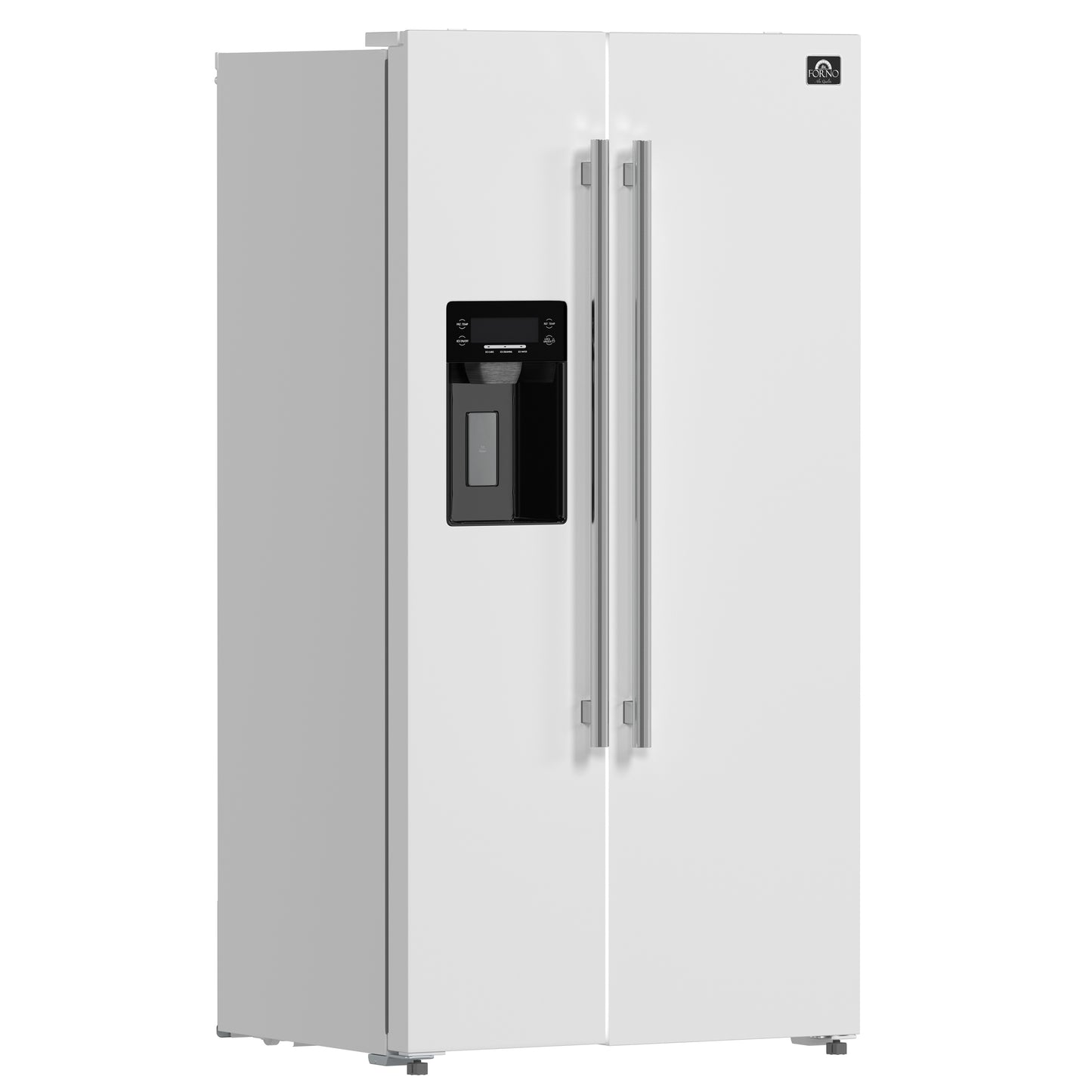 FORNO 2-Piece White Kitchen Bundle - 30" Electric Range and 36" Bottom Freezer Refrigerator - Forno Appliances