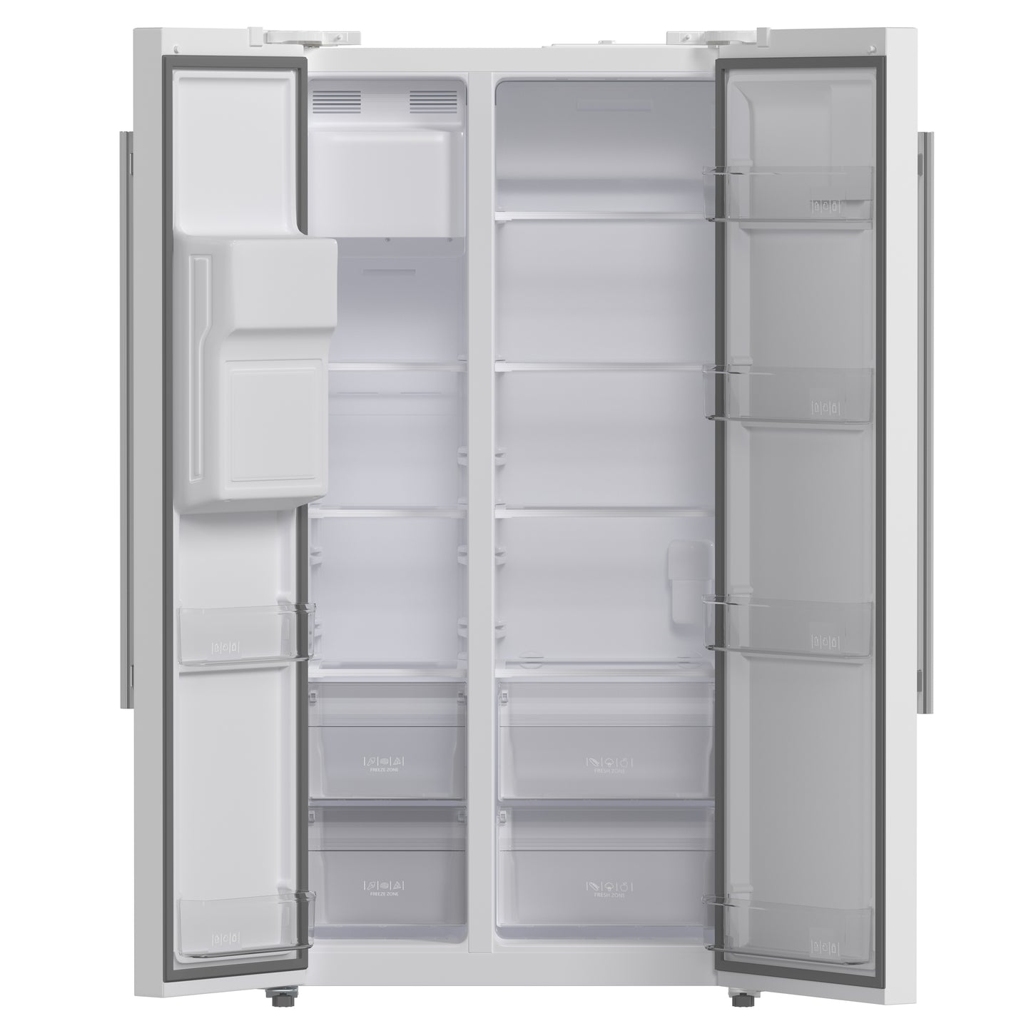 FORNO 2-Piece White Kitchen Bundle - 30" Electric Range and 36" Bottom Freezer Refrigerator - Forno Appliances