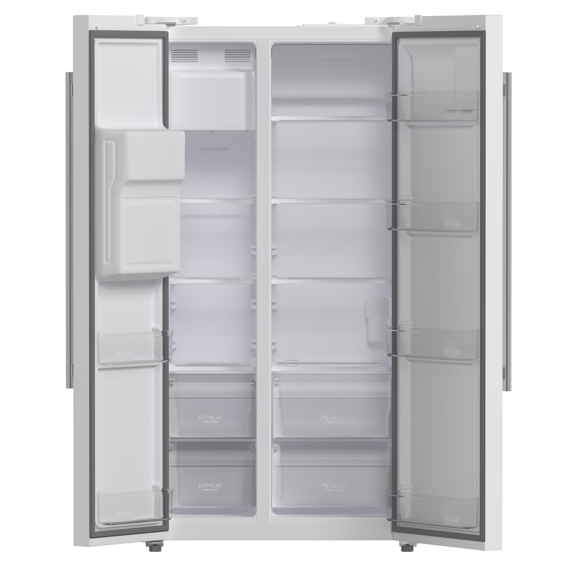 FORNO 2-Piece White Kitchen Bundle - 30" Electric Range and 36" Bottom Freezer Refrigerator - Forno Appliances