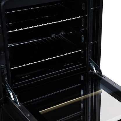 Forno Lamazze 20 Inch Freestanding Gas Range in Black, Compact Design - Forno Appliances