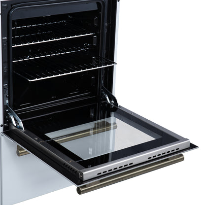 Forno Lamazze 20 Inch Freestanding Gas Range in White, Compact Design - Forno Appliances