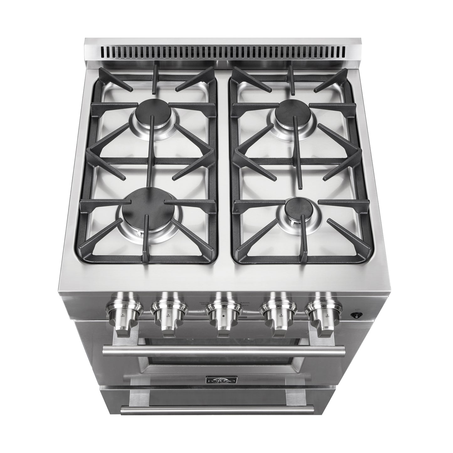 Forno Breno 24-Inch Freestanding Gas Range, Compact Design, Energy Efficient - Forno Appliances