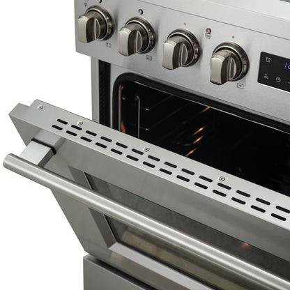 Forno Torino cuisinière à induction 30 pouces avec véritable convection et air fryer - Forno Appliances