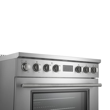 Forno Torino 36 Inch Induction Range with True Convection and Air Fry - Forno Appliances