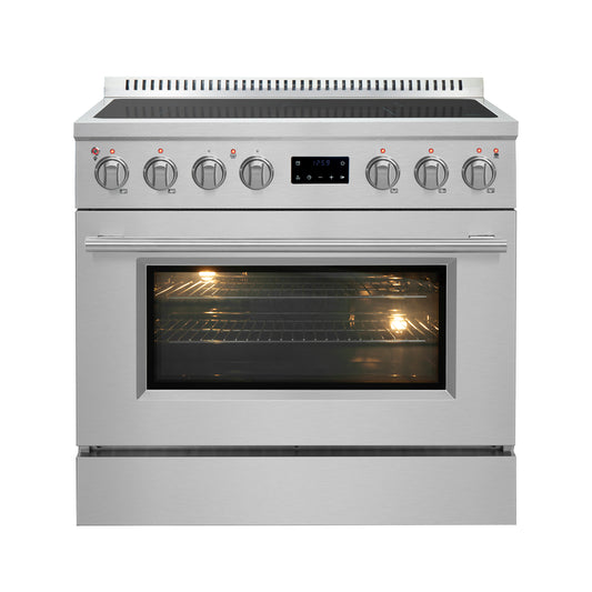 Forno Torino 36 Inch Induction Range with True Convection and Air Fry - Forno Appliances