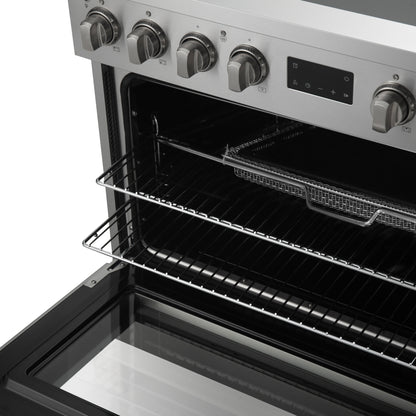 Forno Torino 36 Inch Induction Range with True Convection and Air Fry - Forno Appliances