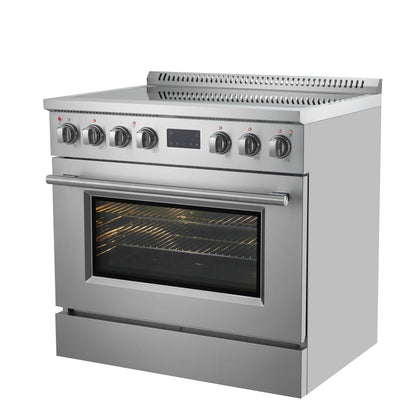 Forno Torino 36 Inch Induction Range with True Convection and Air Fry - Forno Appliances