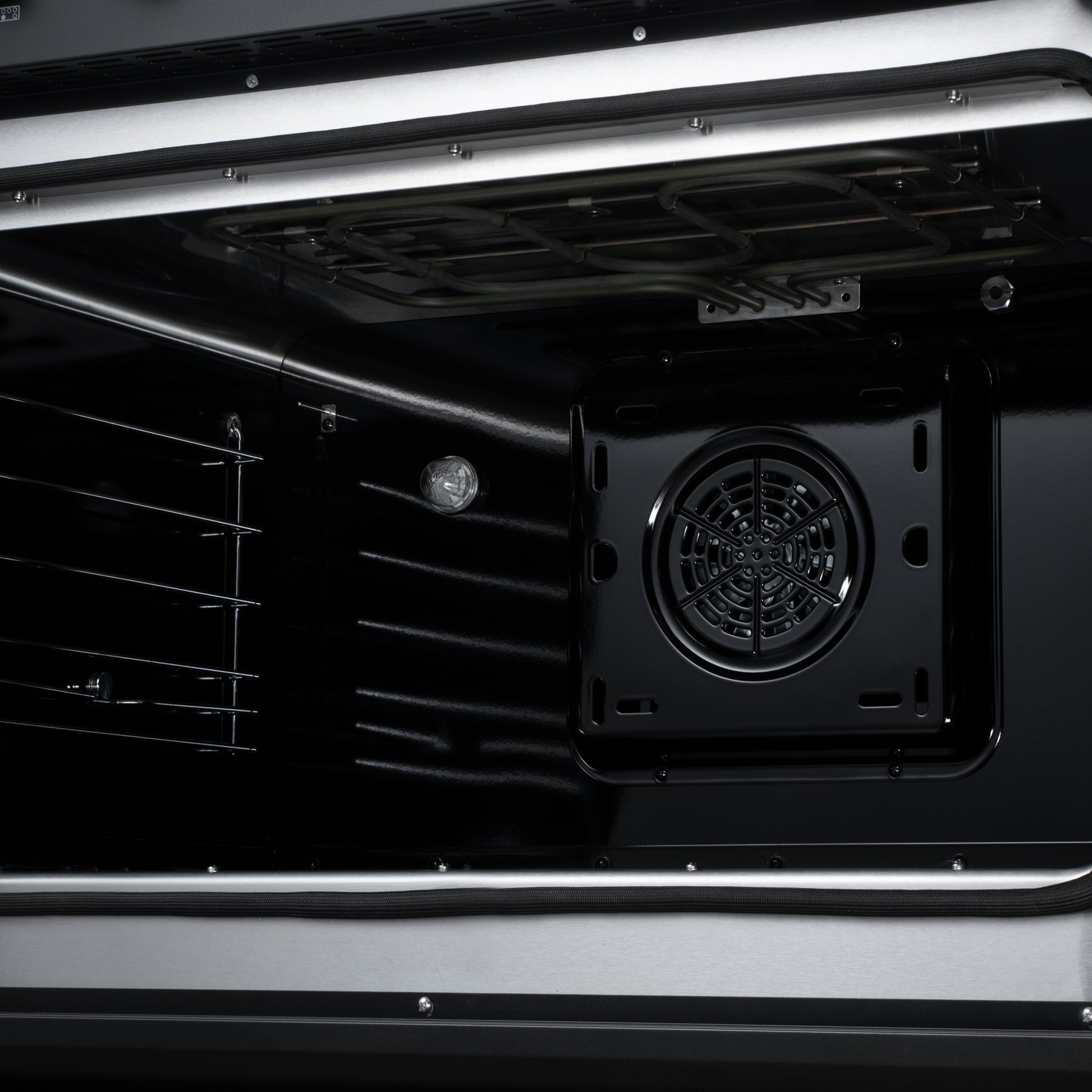 Torino French Door 36 Inch Induction Range with Air Fryer, Air Sous Vide & True Convection, Dual Broiler, Black - Forno Appliances