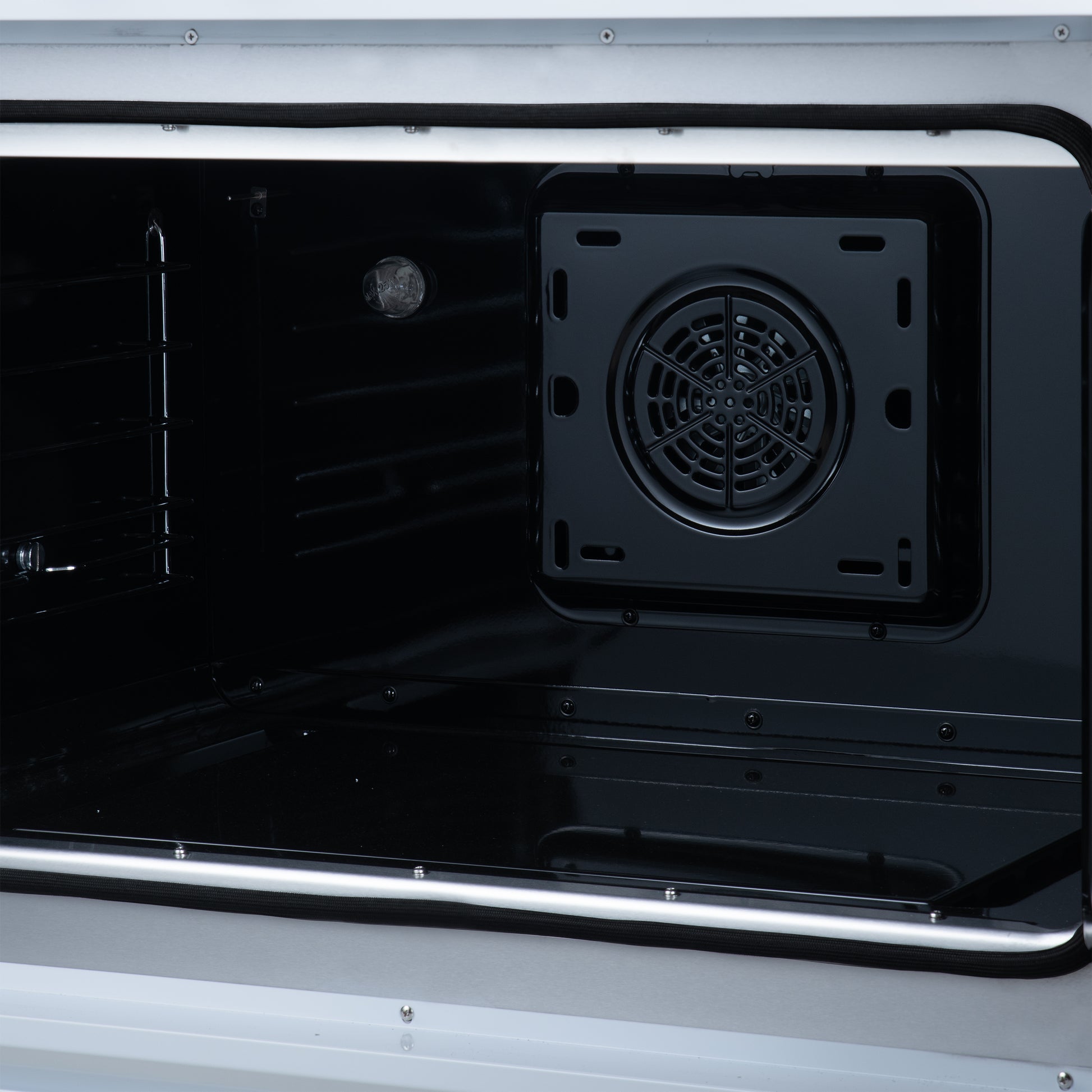 Torino French Door 36 Inch Induction Range with Air Fryer, Air Sous Vide & True Convection, Dual Broiler, White - Forno Appliances