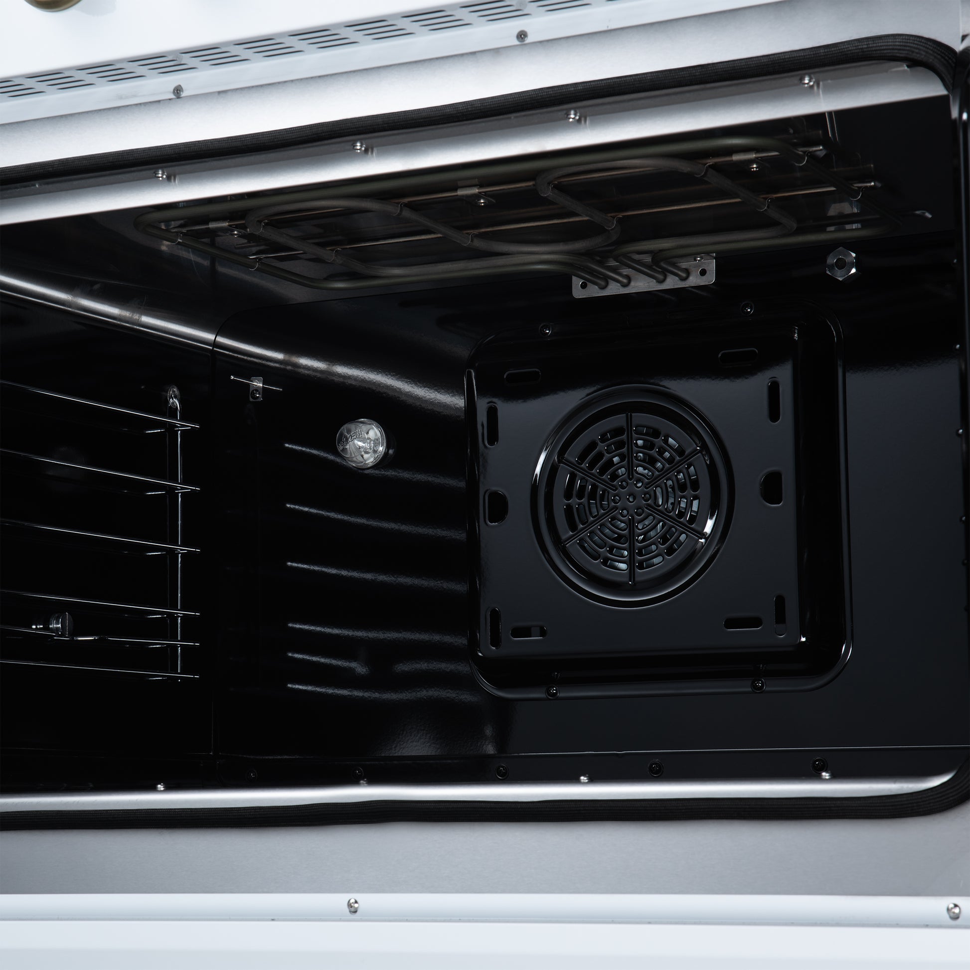 Torino French Door 36 Inch Induction Range with Air Fryer, Air Sous Vide & True Convection, Dual Broiler, White - Forno Appliances
