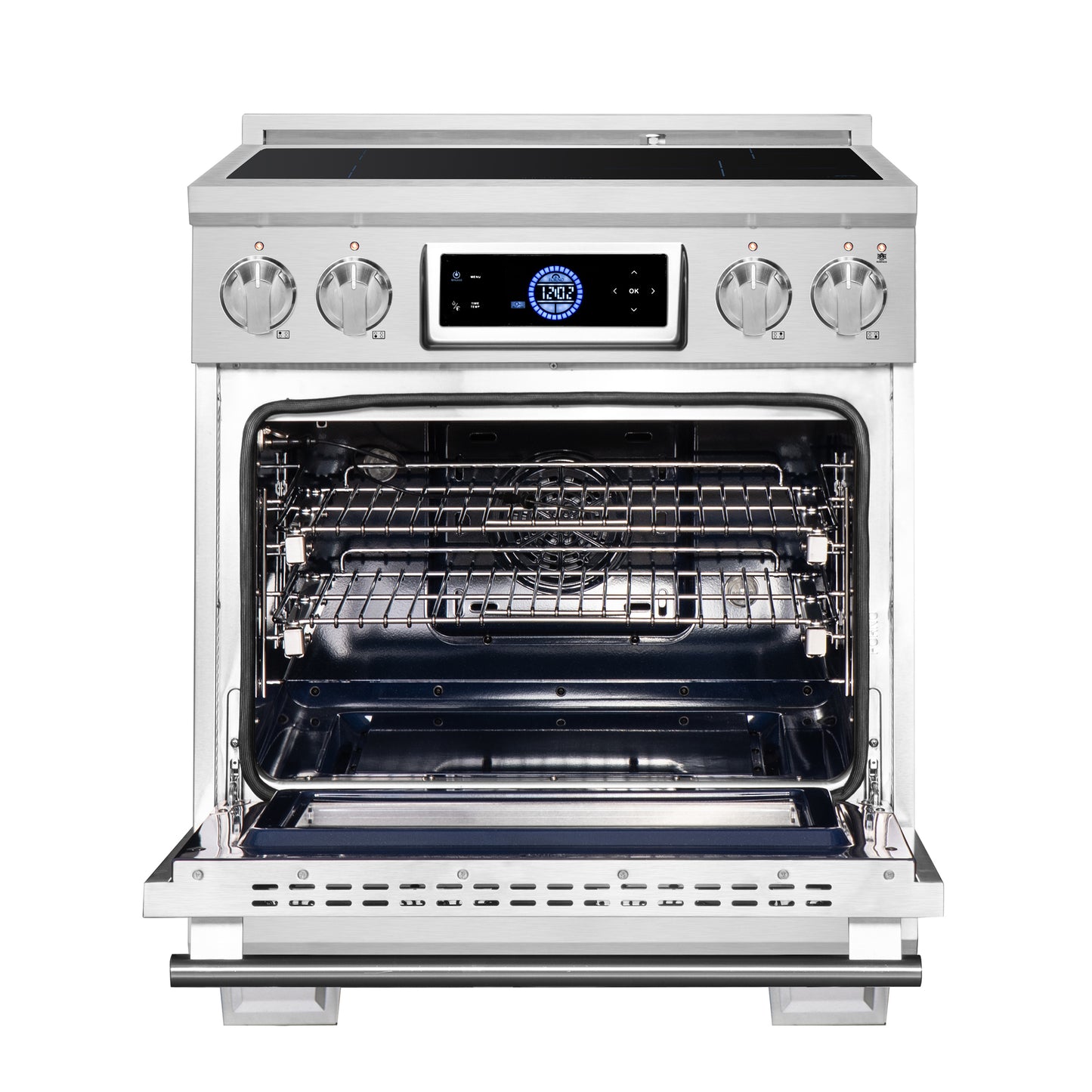 Forno Maximus cuisinière à induction 30 pouces avec friteuse à air - Forno Appliances