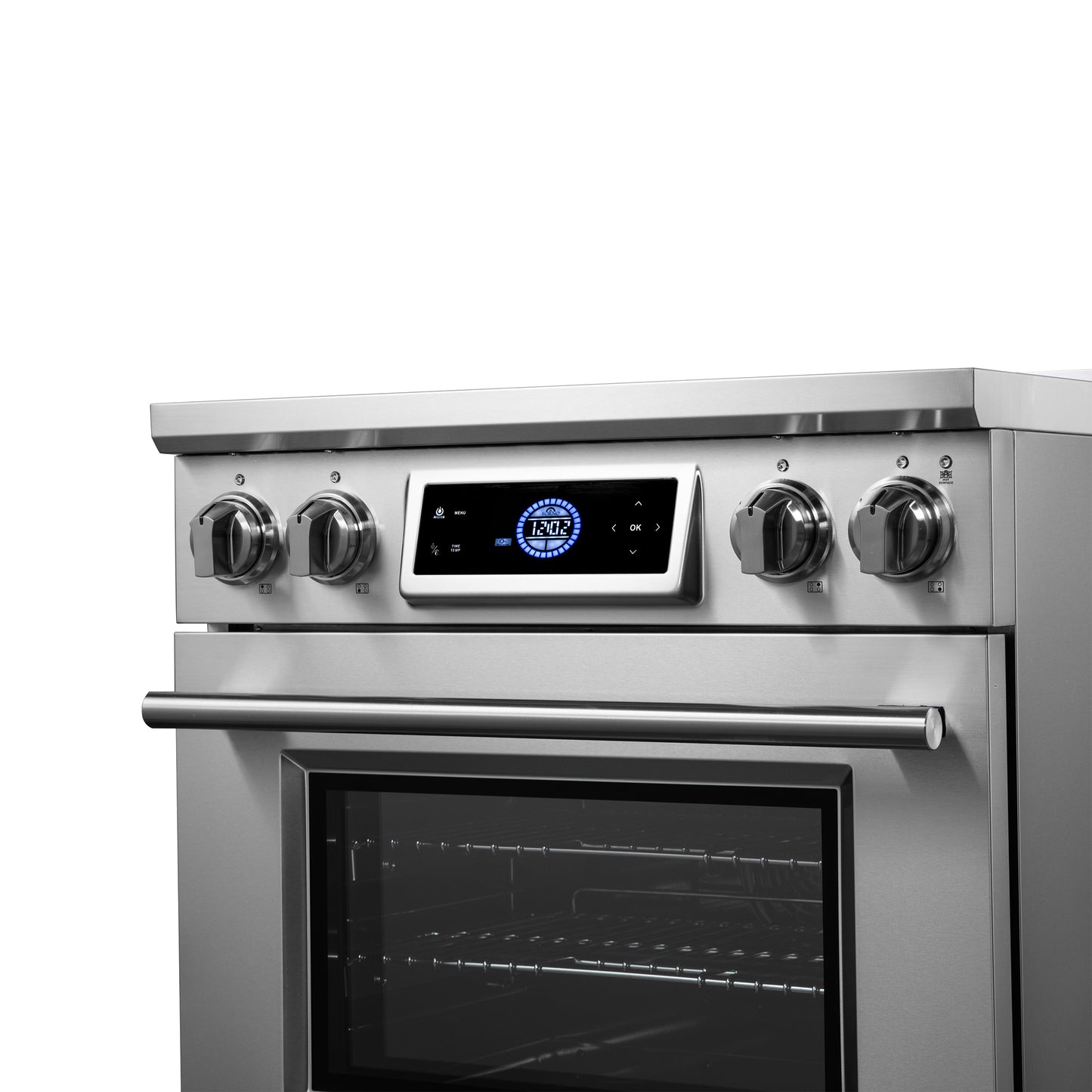 Forno Maximus, cuisinière à induction 30 pouces avec friteuse à air - Forno Appliances