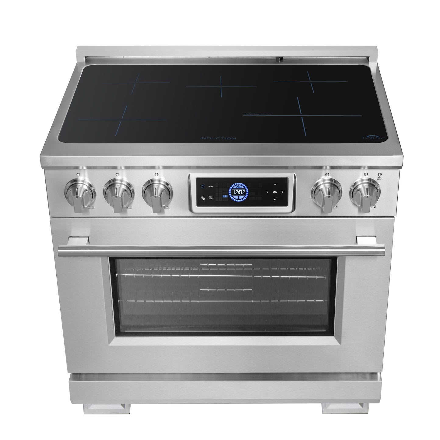 Cuisinière à induction Forno Maximus de 36 pouces avec friteuse à air - Forno Appliances
