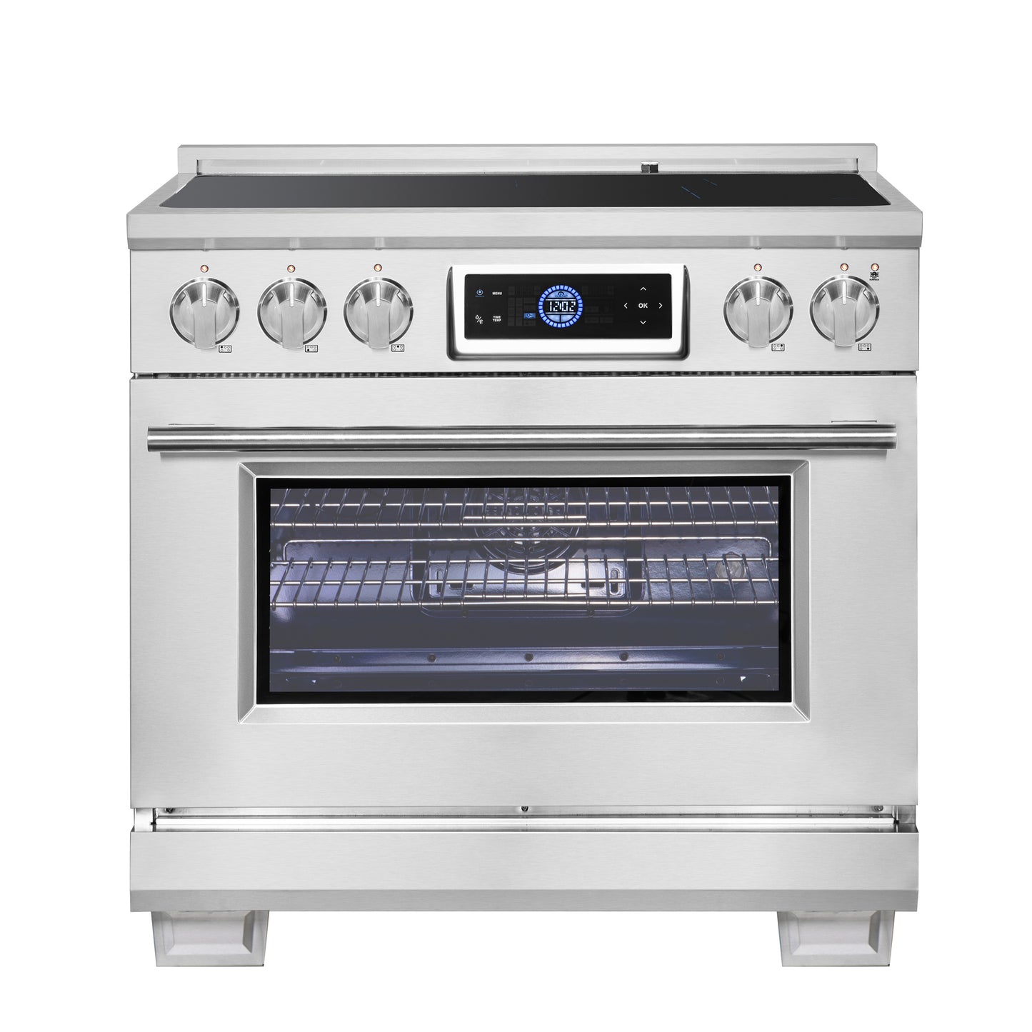 Forno Maximus cuisinière à induction 36 pouces avec air fryer - Forno Appliances