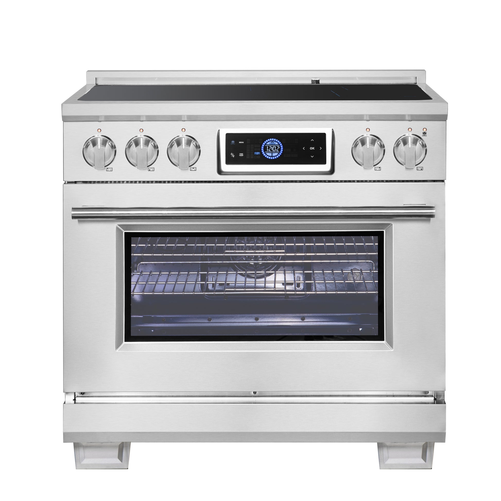 Forno Maximus cuisinière à induction 36 pouces avec air fryer - Forno Appliances