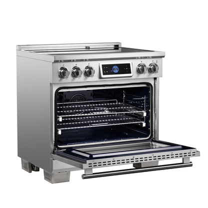 Forno Maximus cuisinière à induction 36 pouces avec friteuse à air - Forno Appliances