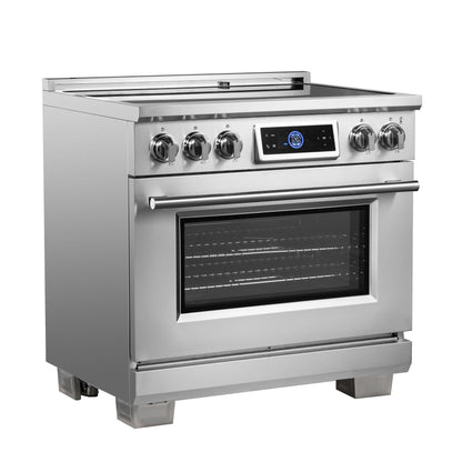 Forno Maximus 36 Inch cuisinière à induction avec friteuse à air - Forno Appliances