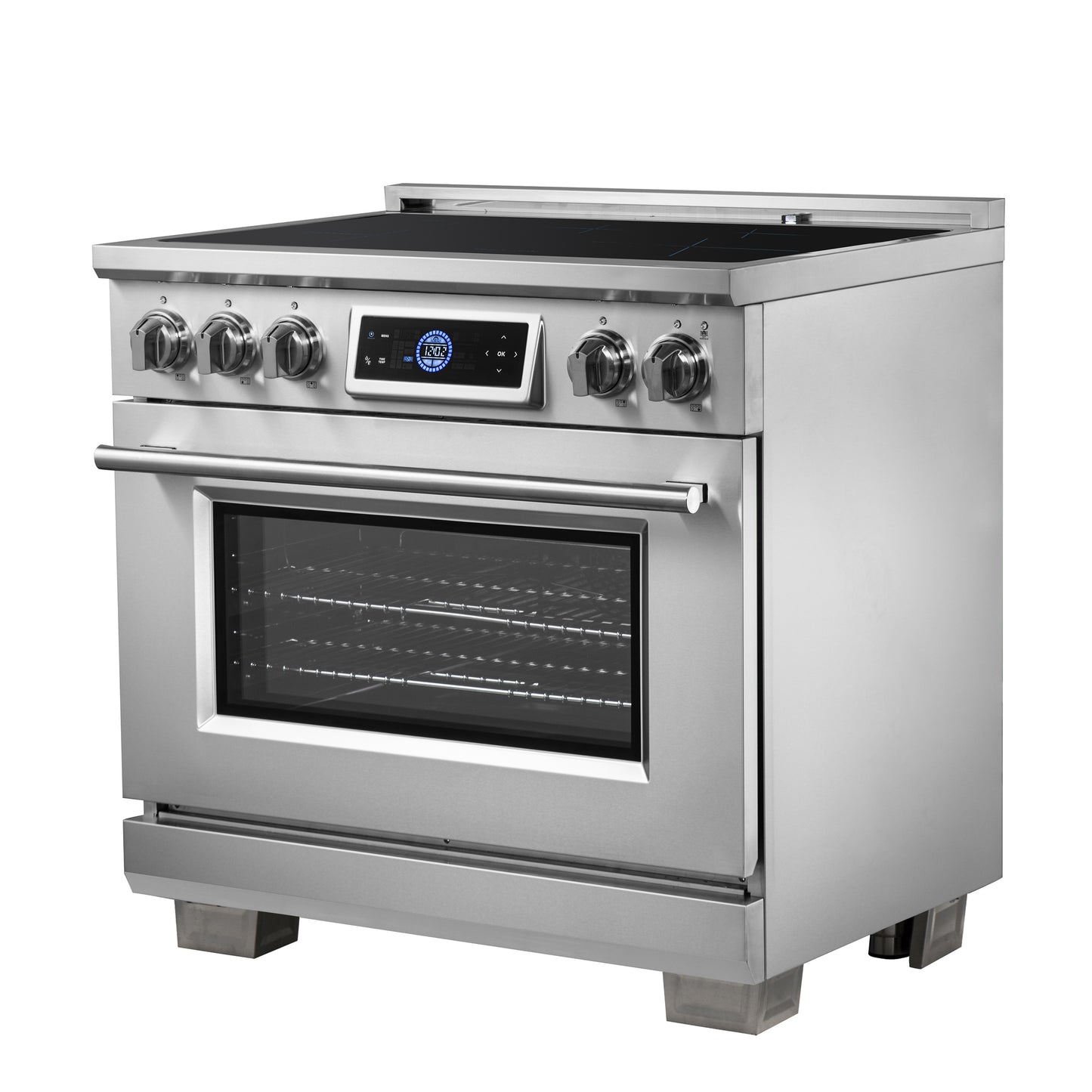 Forno Maximus, cuisinière à induction 36 pouces avec friteuse à air - Forno Appliances