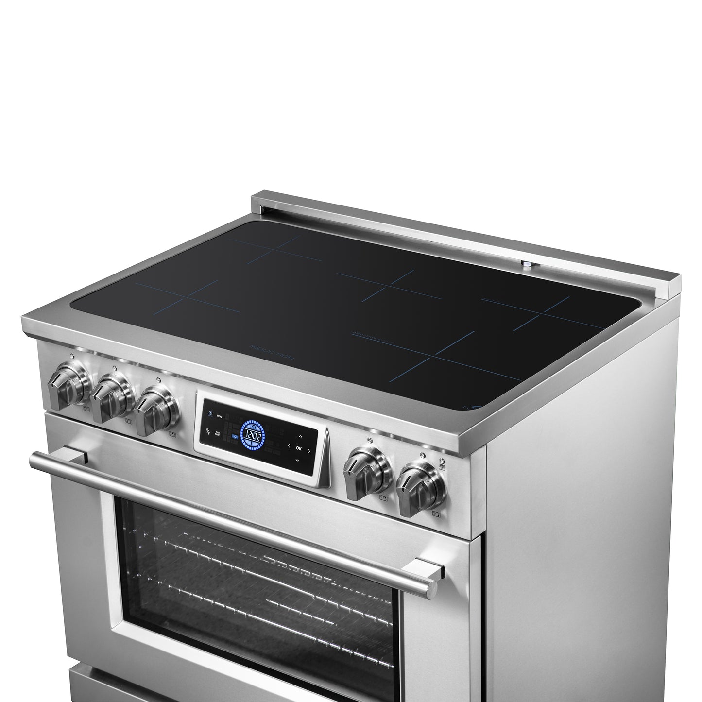 Forno Maximus cuisinière à induction de 36 pouces avec friteuse à air - Forno Appliances