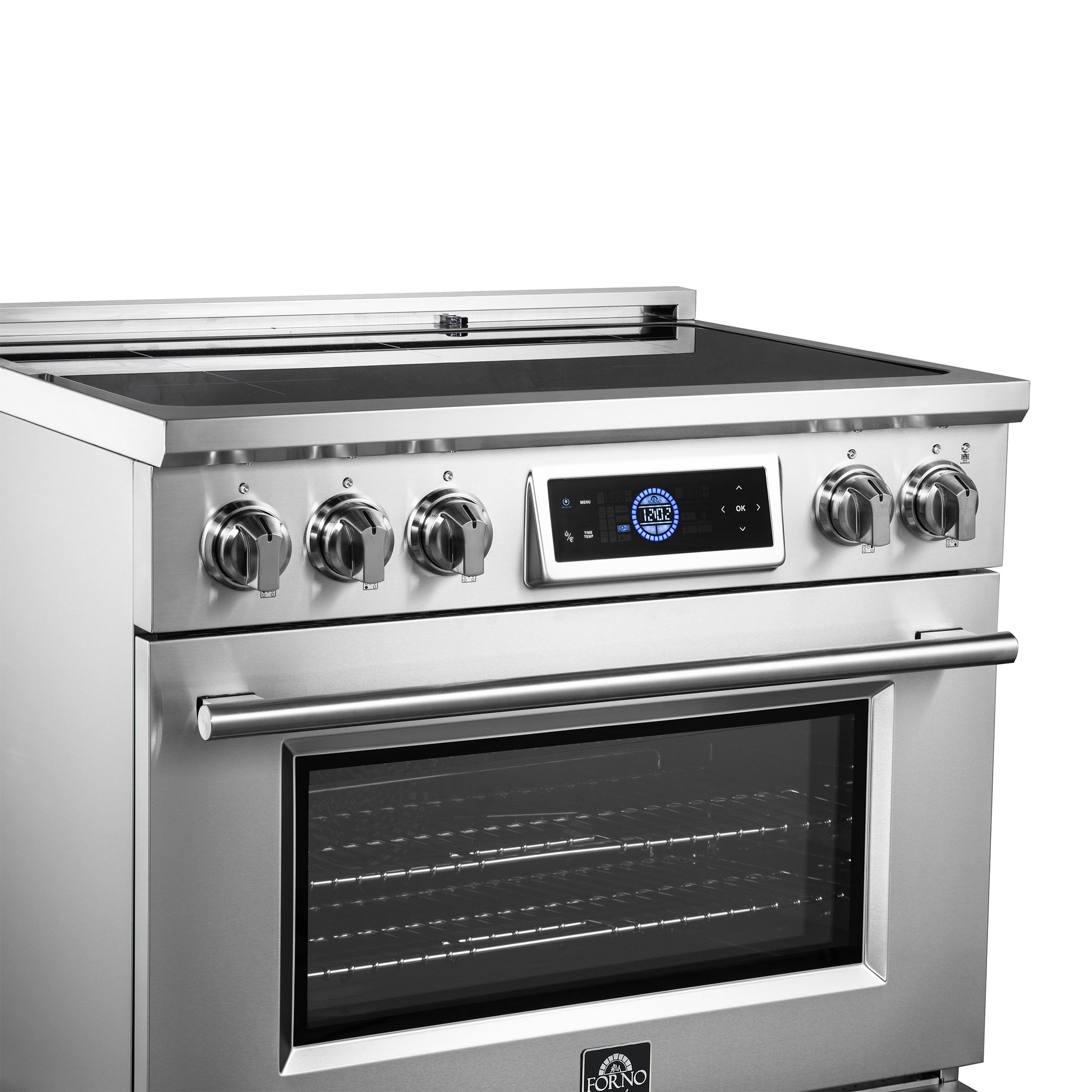 Forno Maximus cuisinière à induction de 36 pouces avec friteuse à air - Forno Appliances