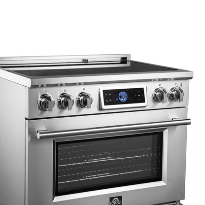 Forno Maximus cuisinière à induction de 36 pouces avec friteuse à air - Forno Appliances