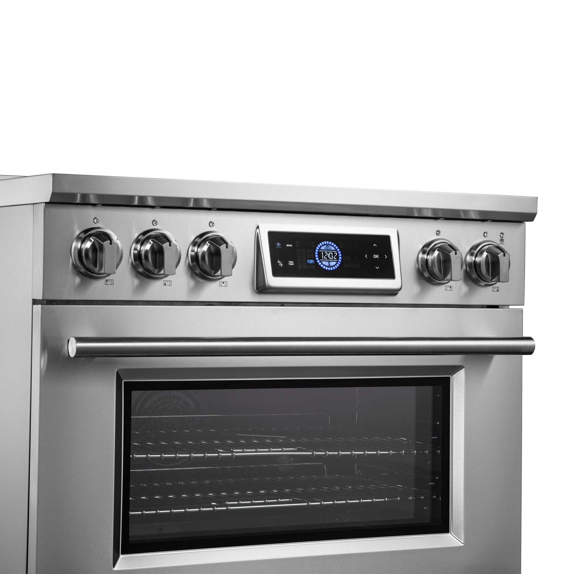 Forno Maximus cuisinière à induction 36 pouces avec friteuse à air - Forno Appliances