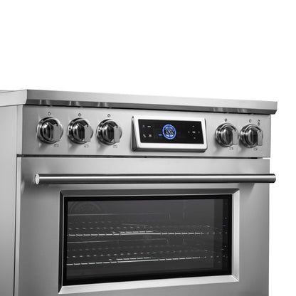 Forno Maximus cuisinière à induction 36 pouces avec friteuse à air - Forno Appliances