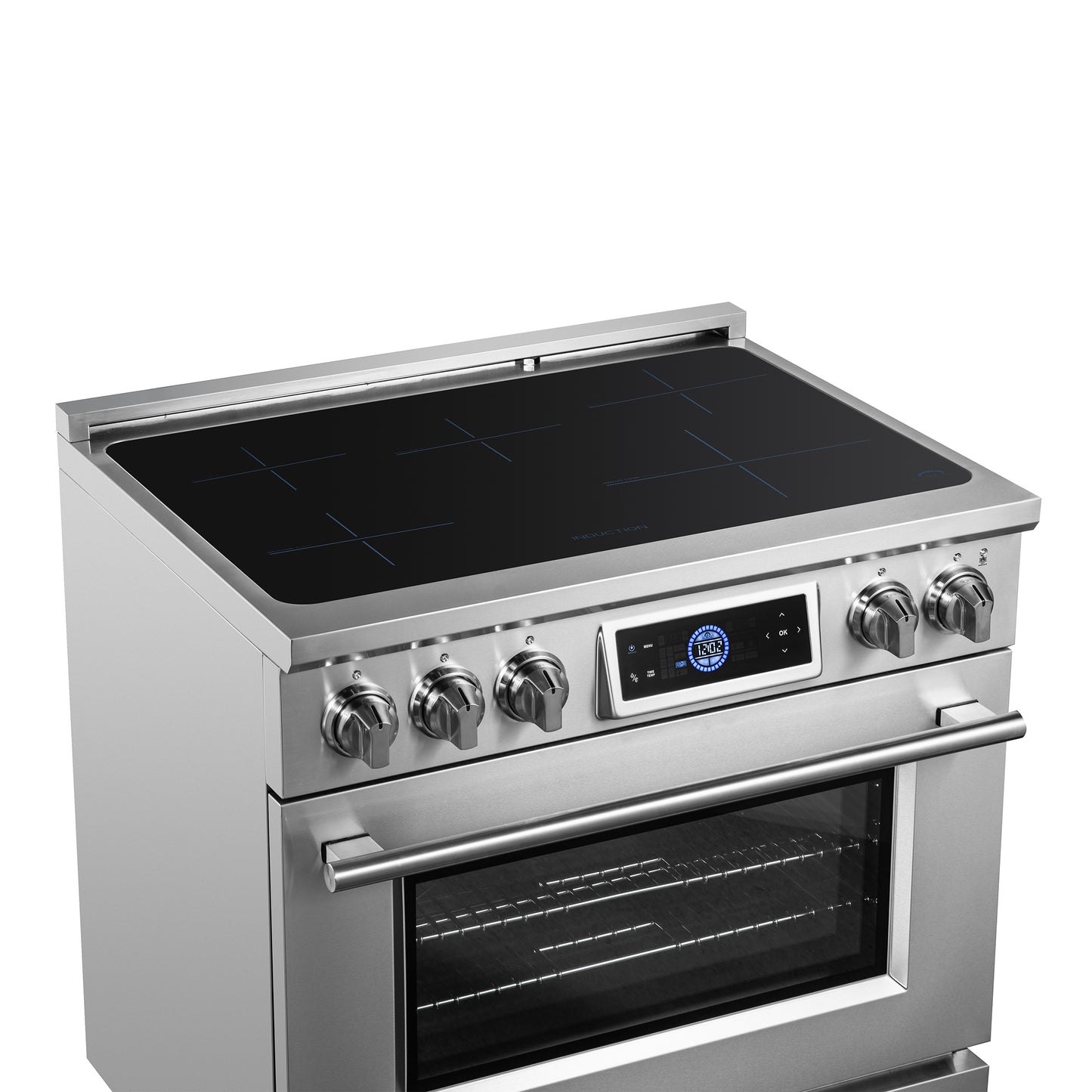 Forno Maximus cuisinière à induction 36 pouces avec friteuse à air - Forno Appliances