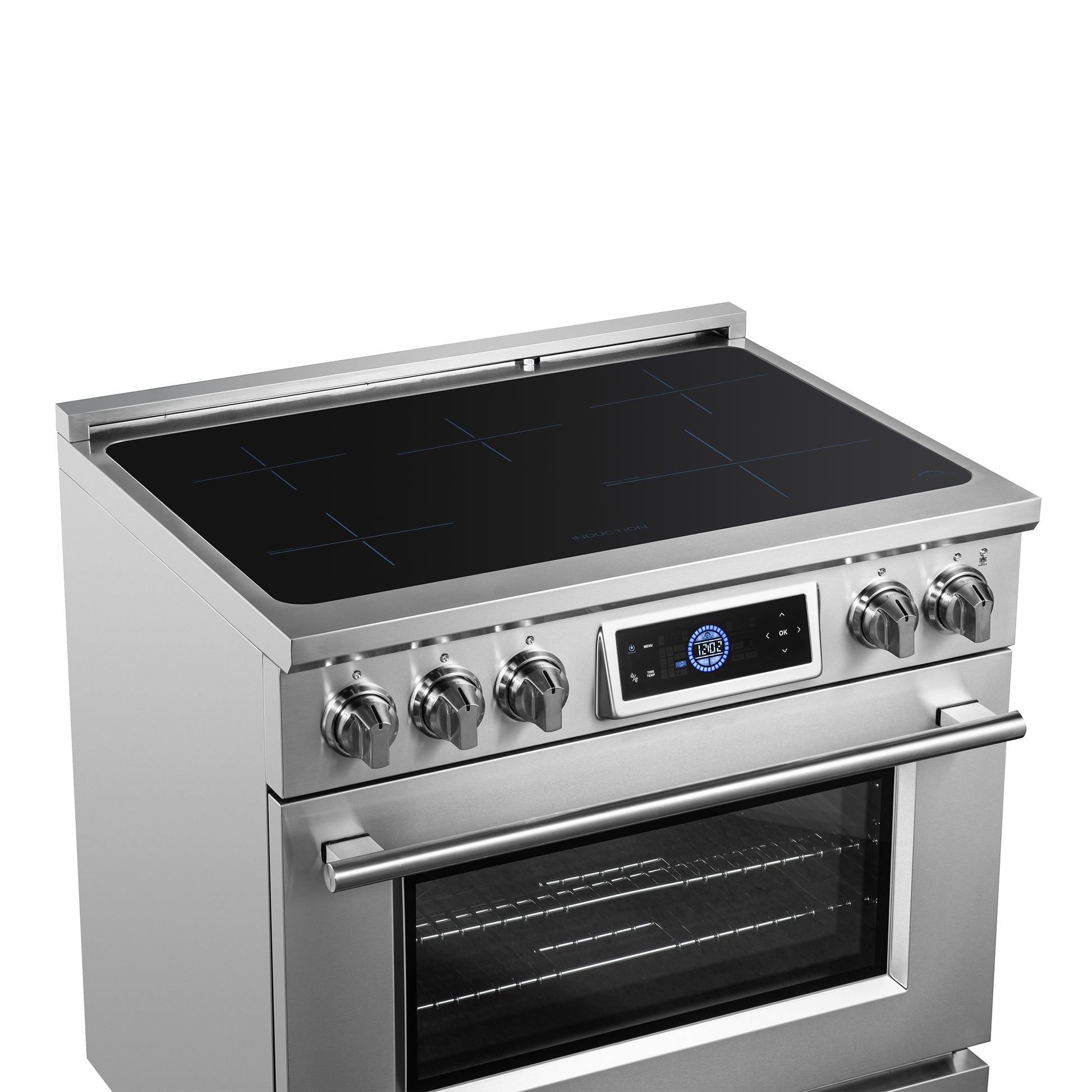 Forno Maximus cuisinière à induction 36 pouces avec friteuse à air - Forno Appliances