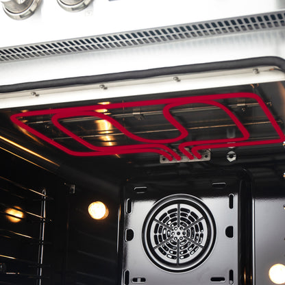 Cuisinière à induction Forno Torino de 36 pouces avec portes françaises, friteuse à air et four à convection véritable - Forno Appliances