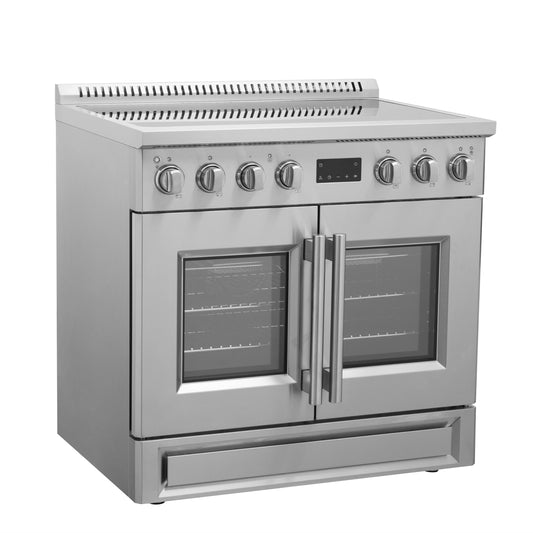 Forno Torino 36 Inch French Door Induction Range with Air Fryer and True Convection Oven - Forno Appliances