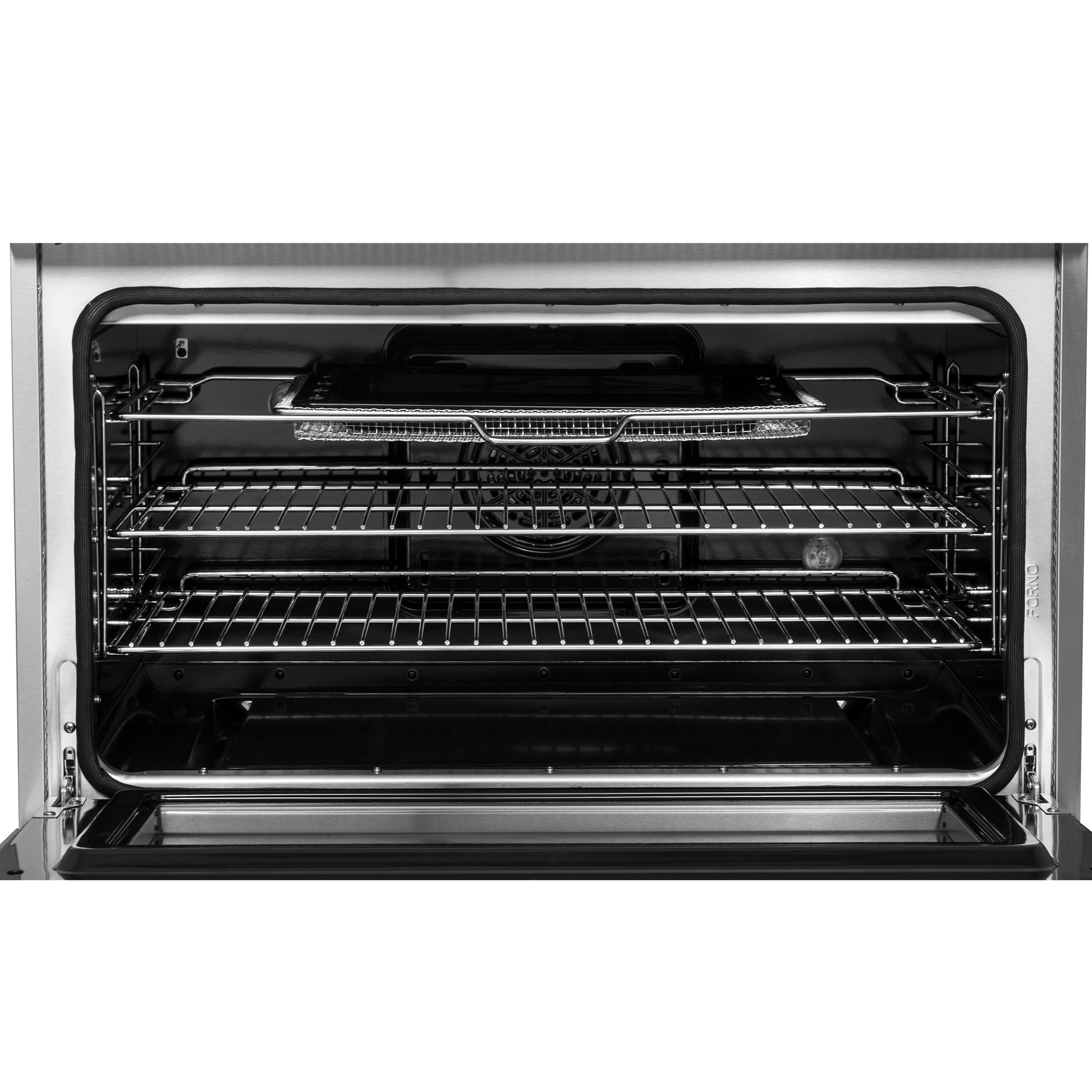 Cuisinière à induction Forno Torino de 36 pouces avec portes françaises, friteuse à air et four à convection véritable - Forno Appliances