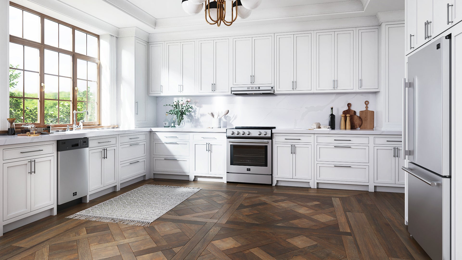 Cuisinière électrique Forno Leonardo Espresso 30 pouces en acier inoxydable, convection véritable, économe en énergie - Forno Appliances
