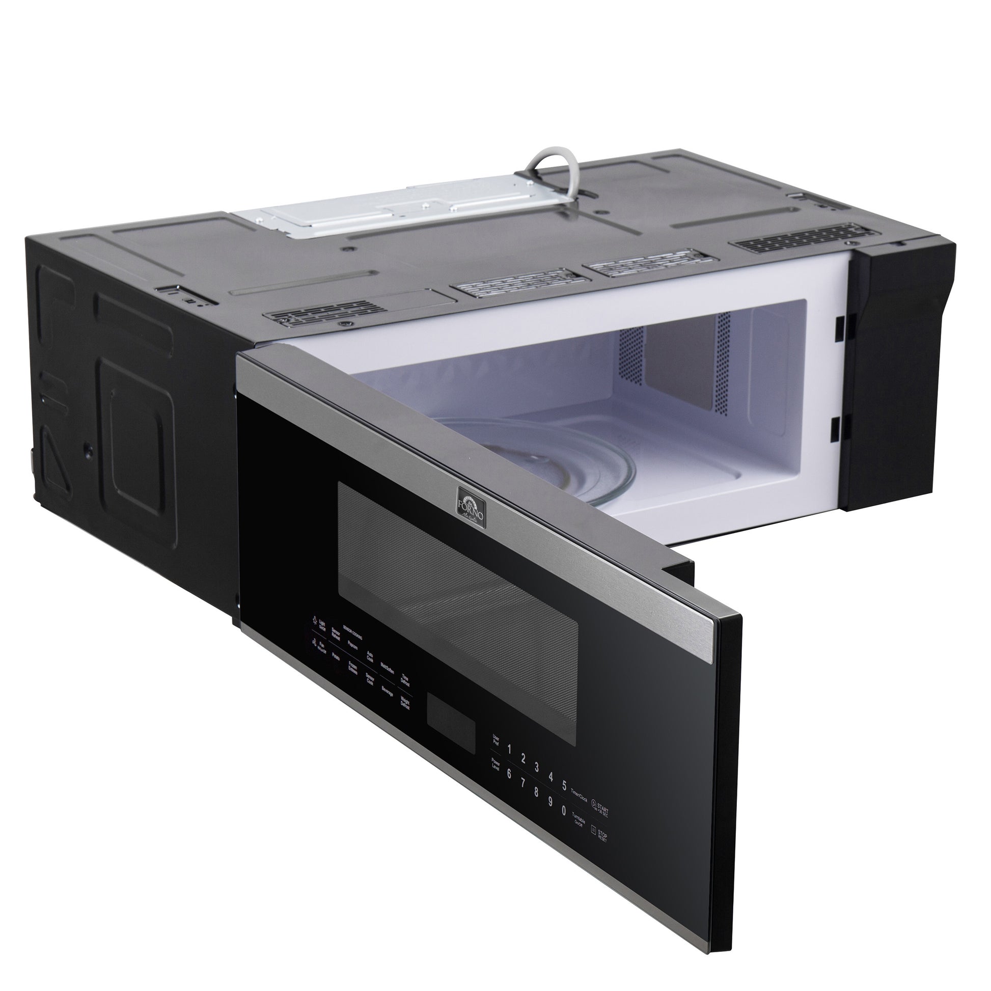 Forno Padula Over the Range Microwave, 30-Inch 1.2 cu.ft., Stainless Steel, 400 CFM, Sensor Cook - Forno Appliances