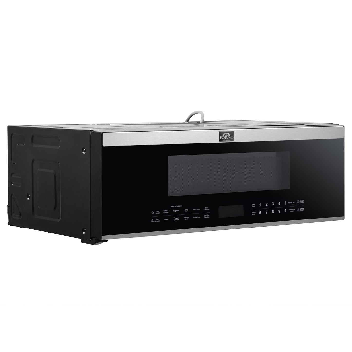 Forno Padula Over the Range Microwave, 30-Inch 1.2 cu.ft., Stainless Steel, 400 CFM, Sensor Cook - Forno Appliances