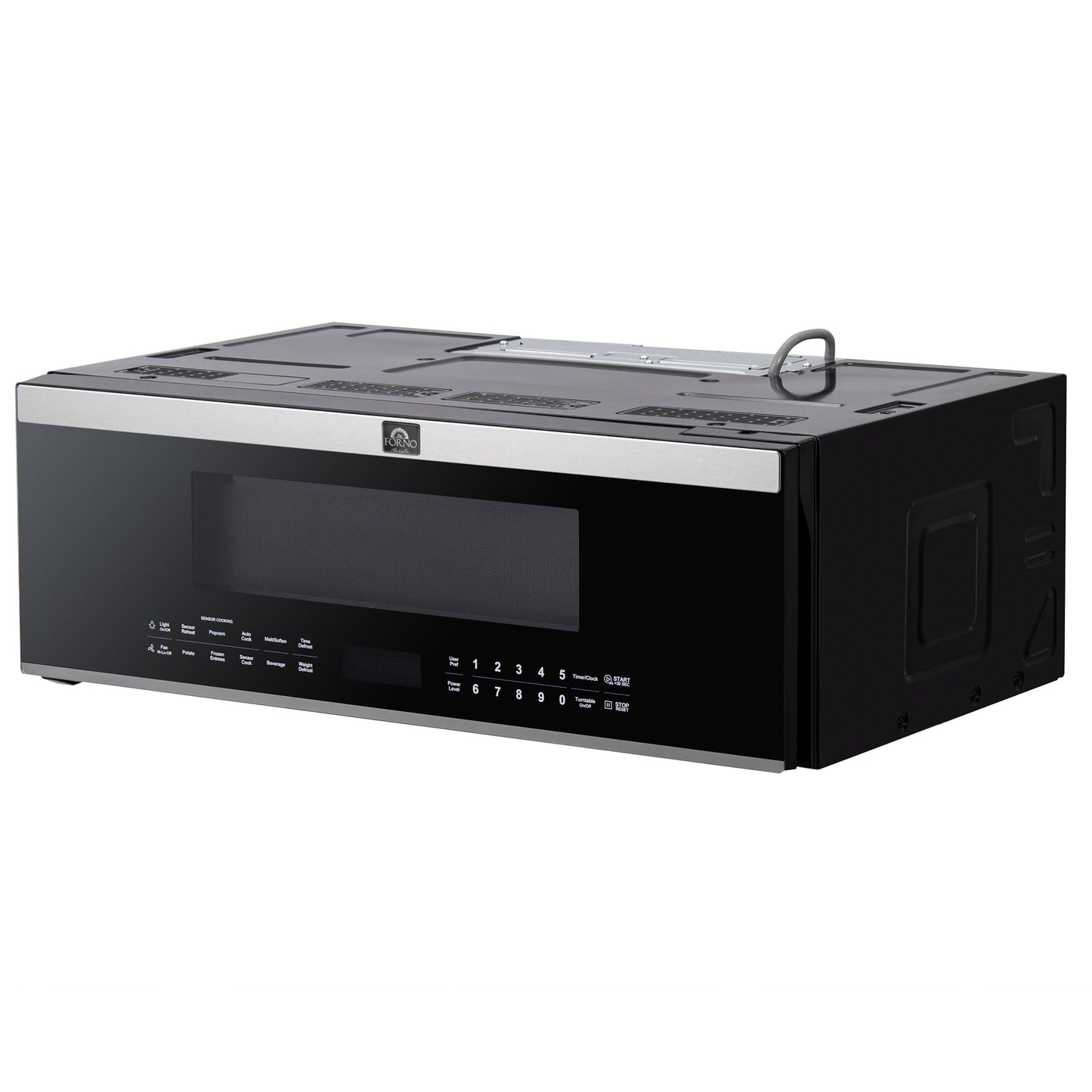 Forno Padula Over the Range Microwave, 30-Inch 1.2 cu.ft., Stainless Steel, 400 CFM, Sensor Cook - Forno Appliances