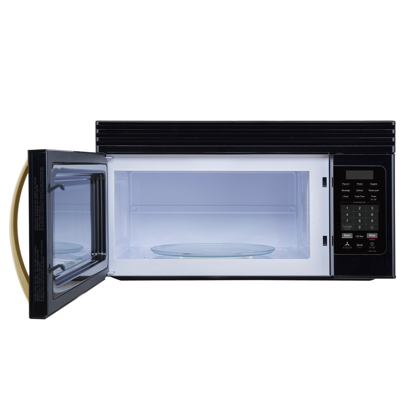Forno Scalo 30-Inch Over the Range Microwave, Black – 1.6 cu.ft, 300 CFM Vent, Touch Control, LED Light - Forno Appliances