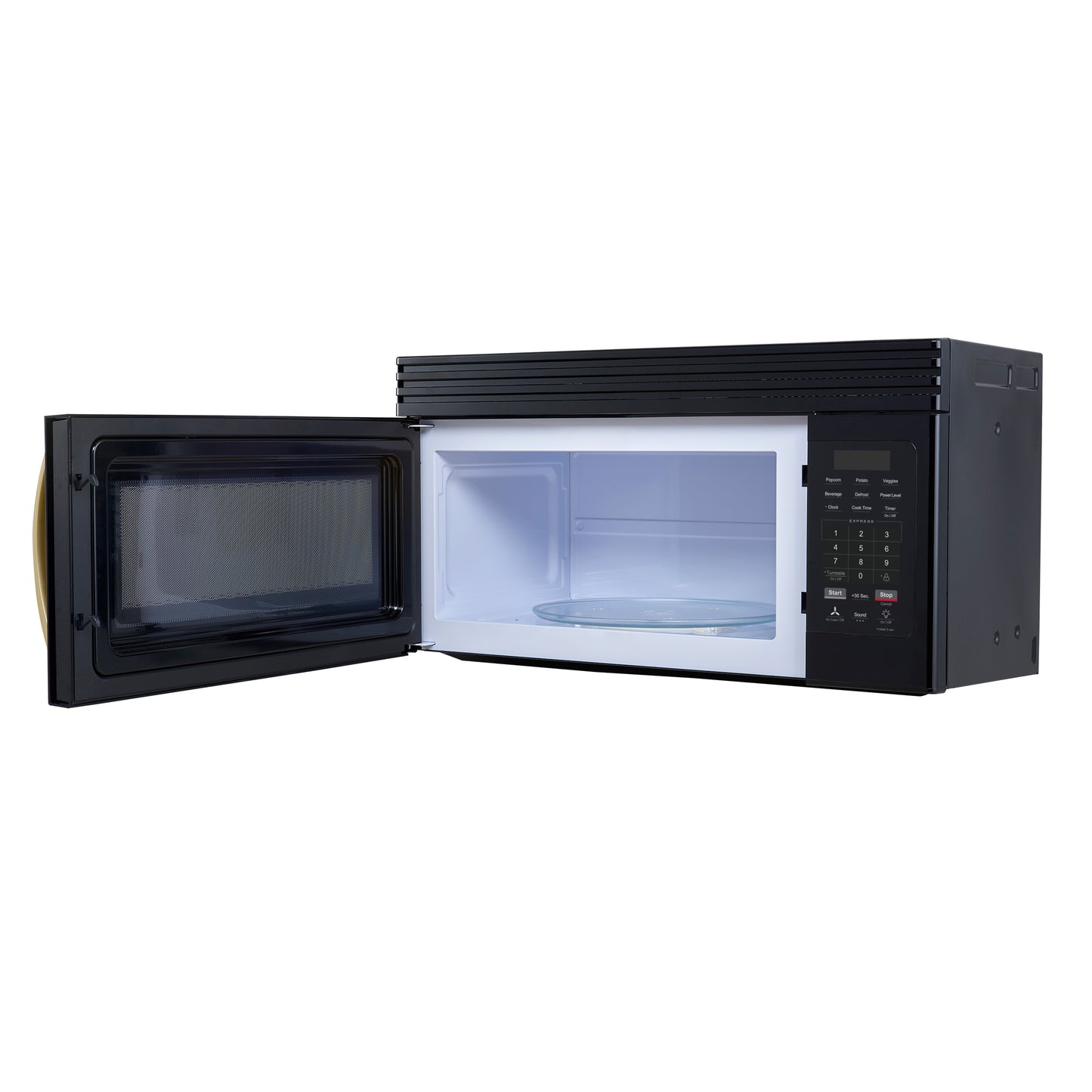 Forno Scalo 30-Inch Over the Range Microwave, Black – 1.6 cu.ft, 300 CFM Vent, Touch Control, LED Light - Forno Appliances