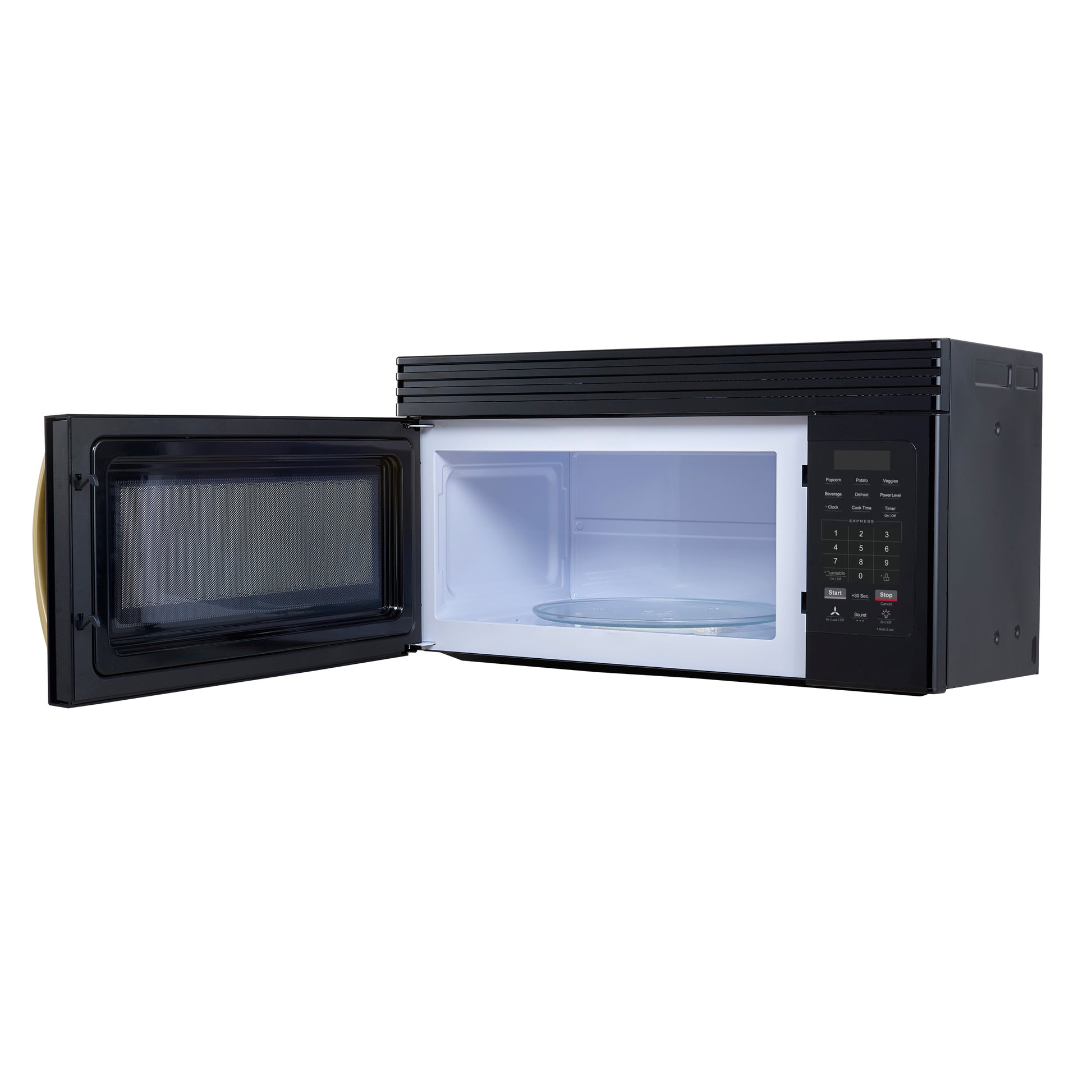 Forno Scalo 30-Inch Over the Range Microwave, Black – 1.6 cu.ft, 300 CFM Vent, Touch Control, LED Light - Forno Appliances