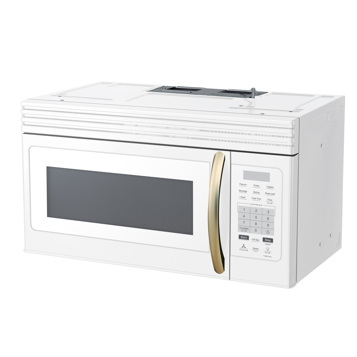 Forno Scalo 30-Inch Over the Range Microwave, White – 1.6 cu.ft, 300 CFM Vent, Touch Control, LED Light - Forno Appliances