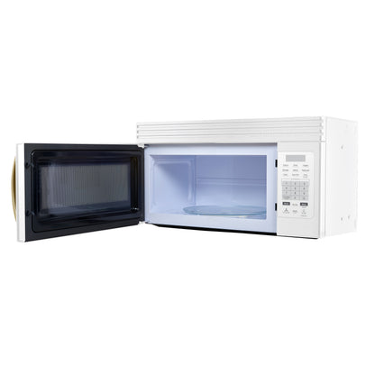 Forno Scalo 30-Inch Over the Range Microwave, White – 1.6 cu.ft, 300 CFM Vent, Touch Control, LED Light - Forno Appliances