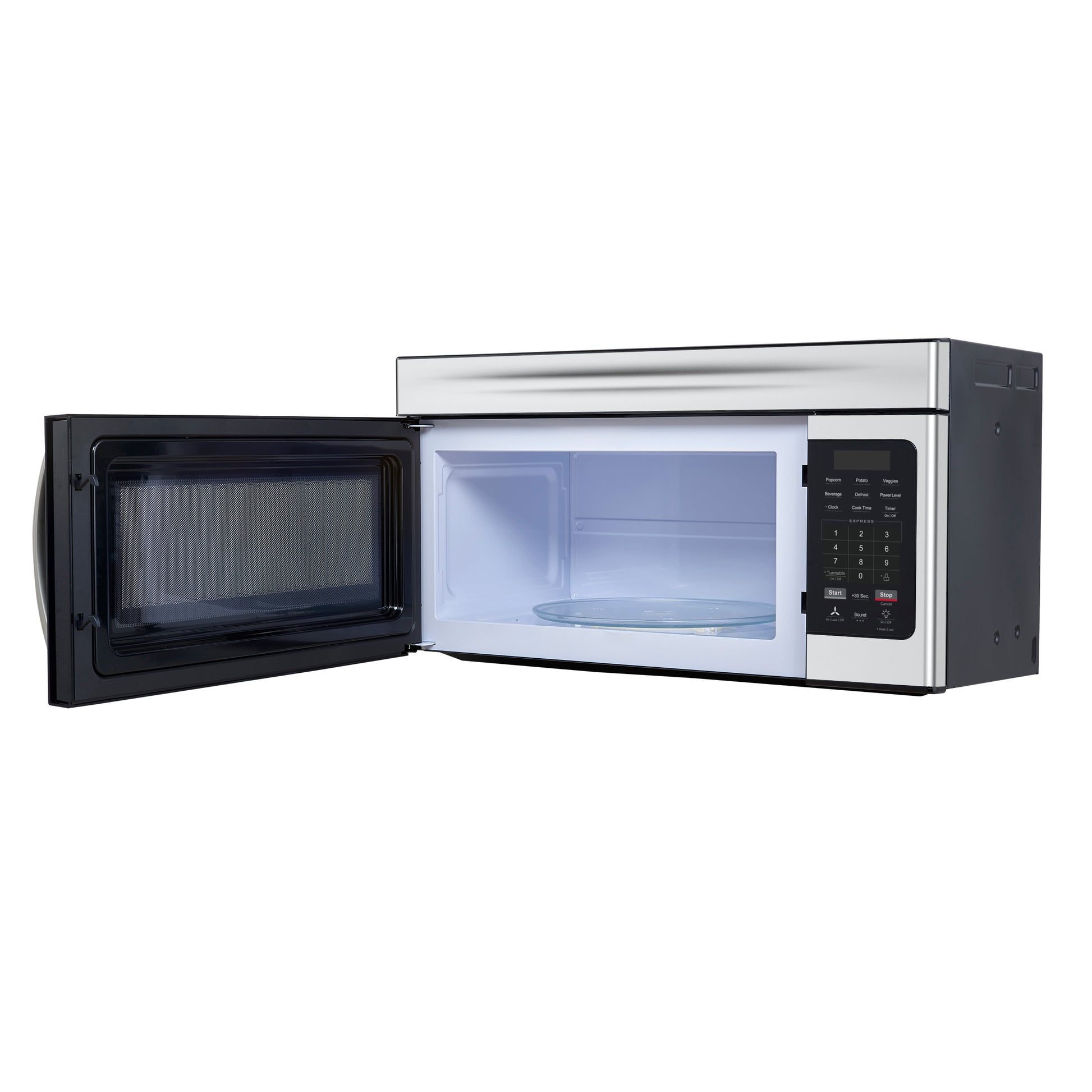 Forno Scalo 30-Inch Over the Range Microwave, Stainless Steel – 1.6 cu.ft, 300 CFM Vent, Touch Control, LED Light - Forno Appliances