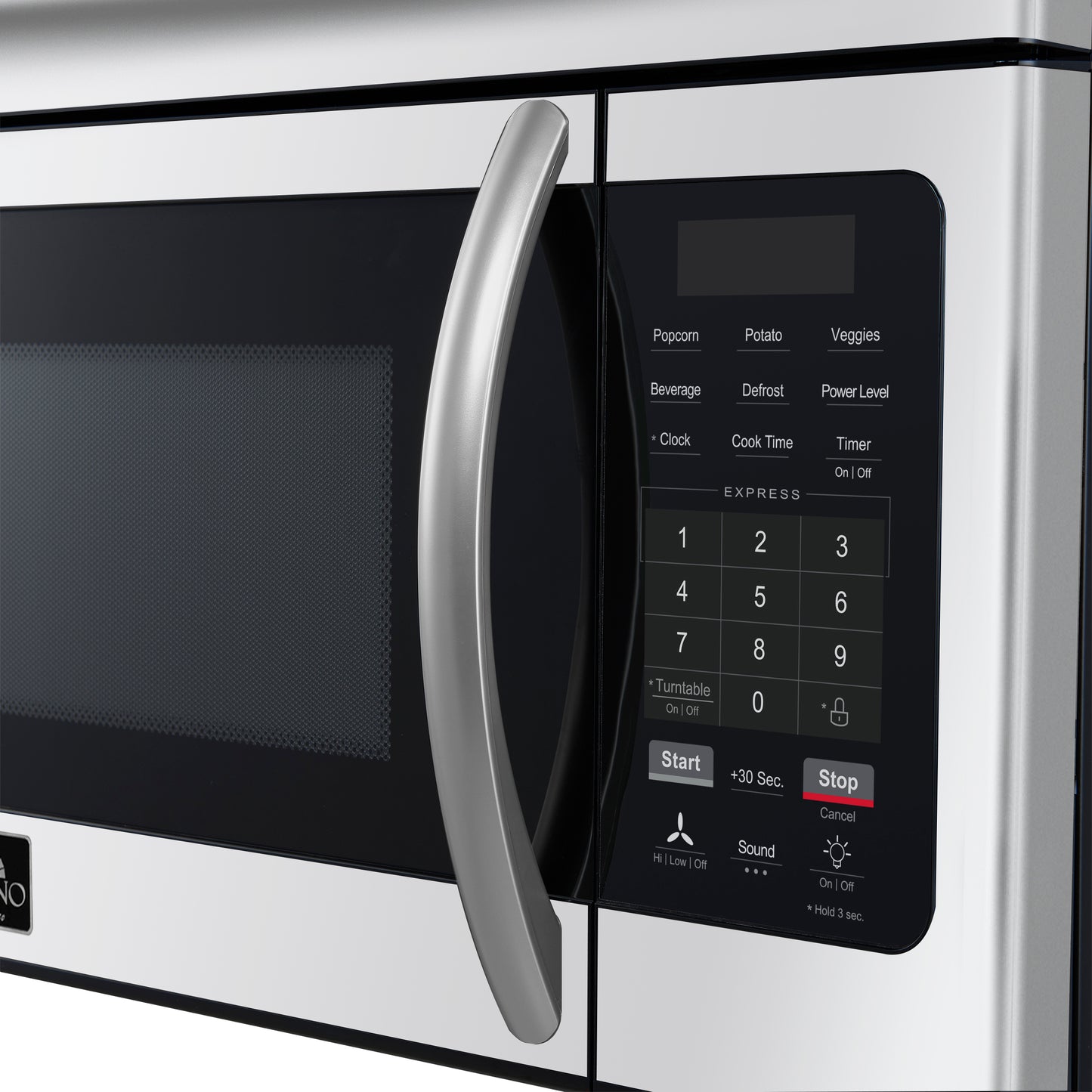 Forno Scalo 30-Inch Over the Range Microwave, Stainless Steel – 1.6 cu.ft, 300 CFM Vent, Touch Control, LED Light - Forno Appliances
