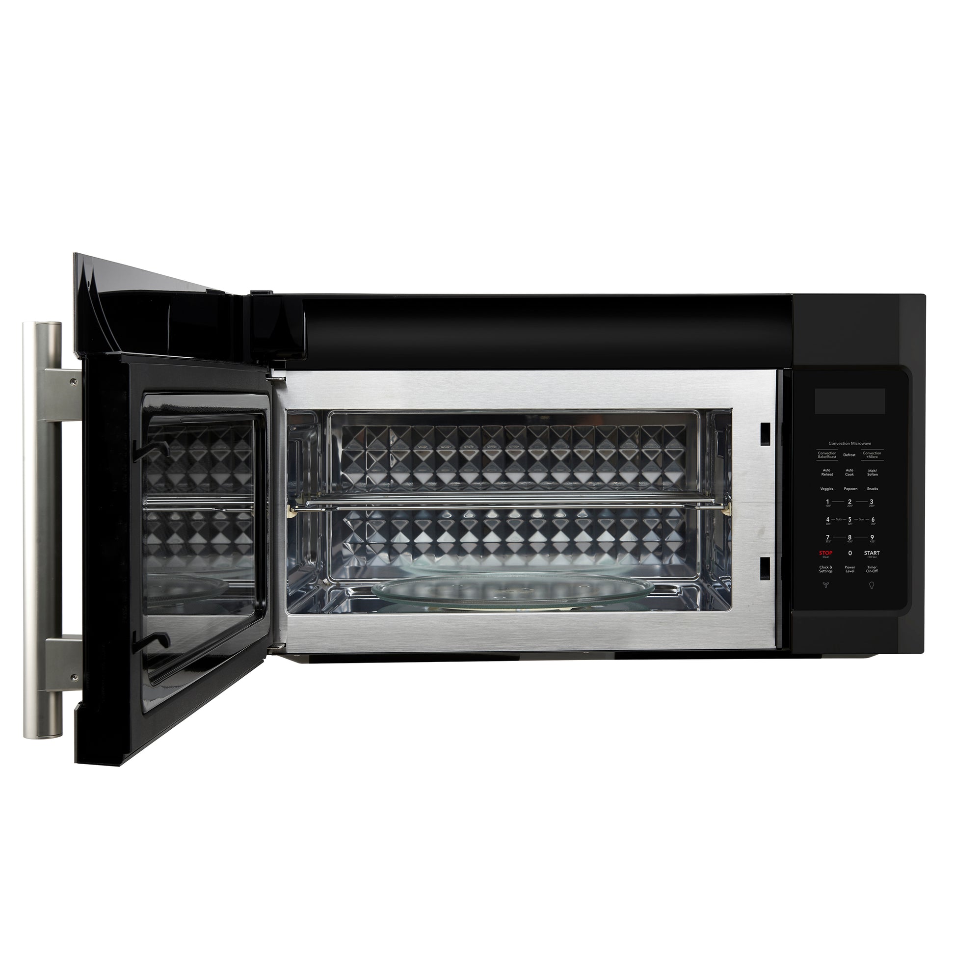 Forno Fornace 30-Inch Over the Range Convection Microwave, Black – 1.5 cu.ft, 300 CFM Vent, Touch Control, LED Light - Forno Appliances