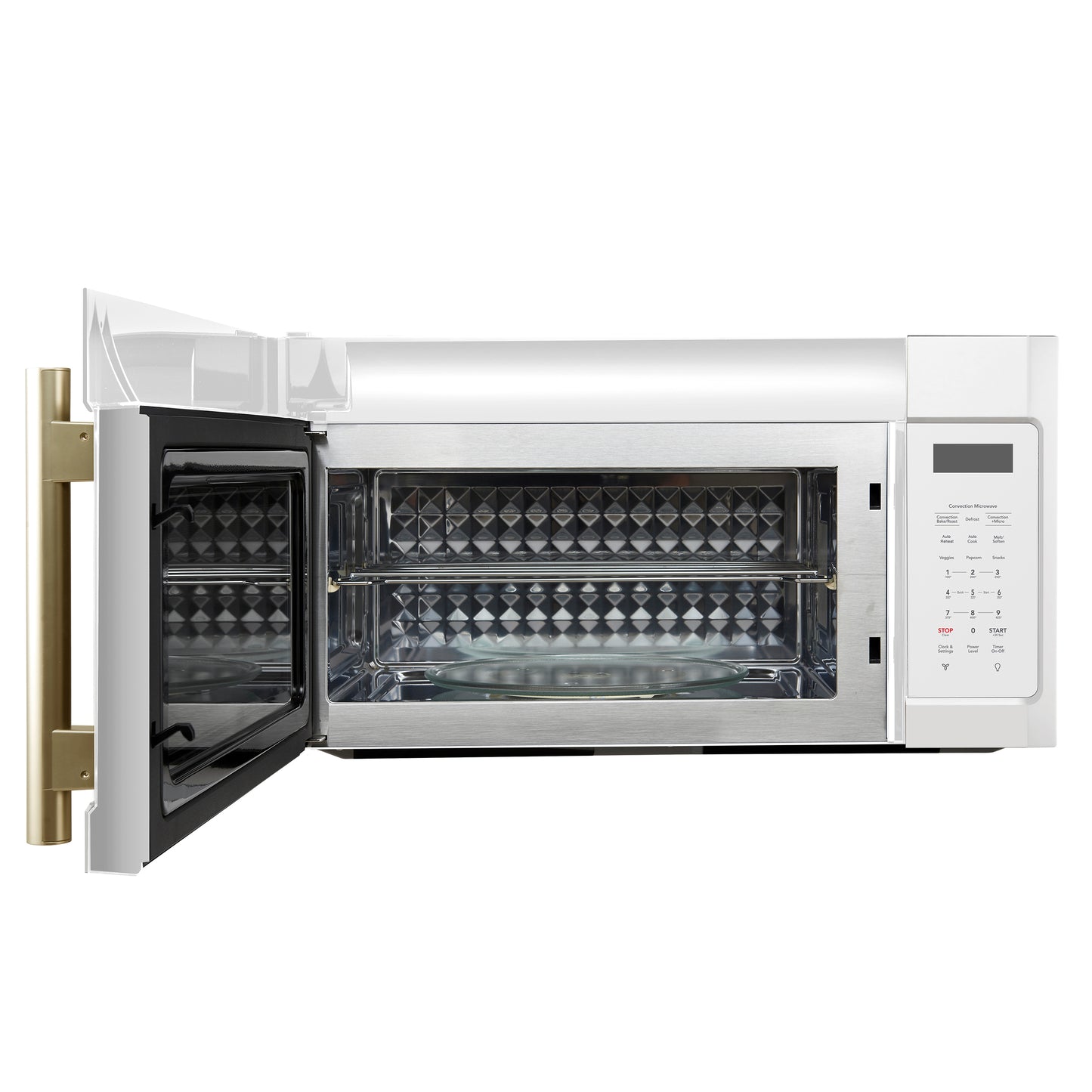 Forno Fornace 30-Inch Over the Range Convection Microwave, White – 1.5 cu.ft, 300 CFM Vent, Touch Control, LED Light - Forno Appliances