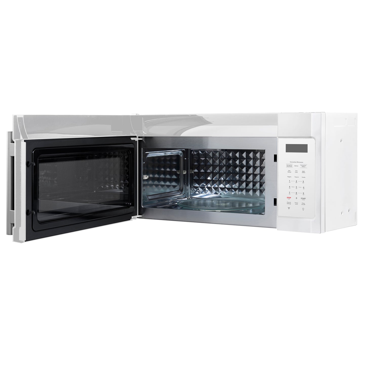 Forno Fornace 30-Inch Over the Range Convection Microwave, White – 1.5 cu.ft, 300 CFM Vent, Touch Control, LED Light - Forno Appliances