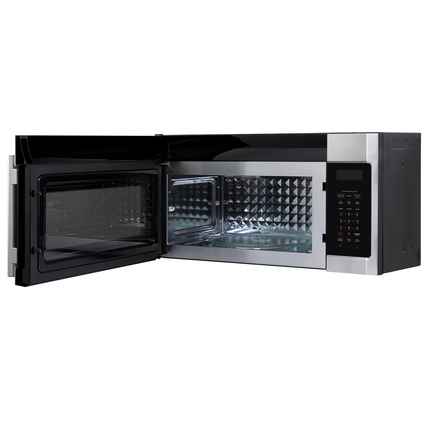 Forno Fornace 30-Inch Over the Range Convection Microwave, Stainless Steel – 1.5 cu.ft, 300 CFM Vent, Touch Control, LED Light - Forno Appliances
