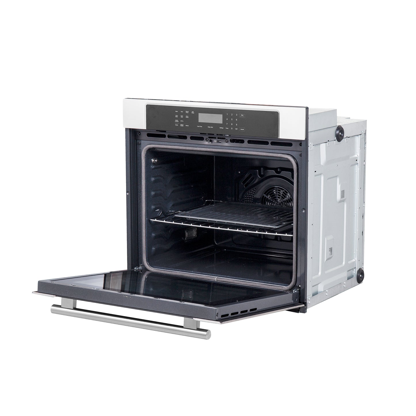 Forno Villarosa 30-Inch Electric Wall Oven, Stainless Steel, 5.0 cu.ft Capacity, Air Fry, Steam Cleaning, Glass Touch Controls - Forno Appliances