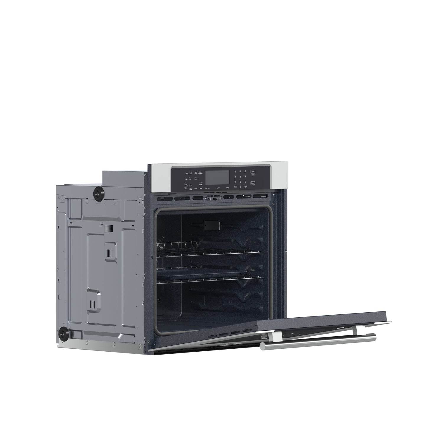 Forno Villarosa 30-Inch Electric Wall Oven, Stainless Steel, 5.0 cu.ft Capacity, Air Fry, Steam Cleaning, Glass Touch Controls - Forno Appliances