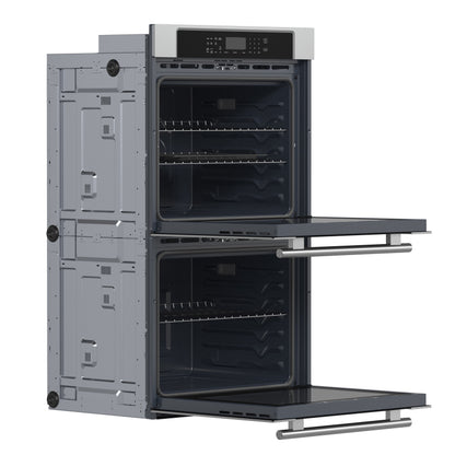 Forno Villarosa 30-Inch Built-In Double Wall Oven, Stainless Steel, Convection Cooking, Touch Control Panel, Self-Cleaning Function - Forno Appliances